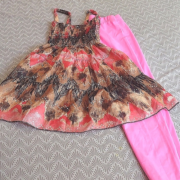 2 Strap Dress or Top w Sequence Dot Pattern (Multicolored) - Picture 11 of 14